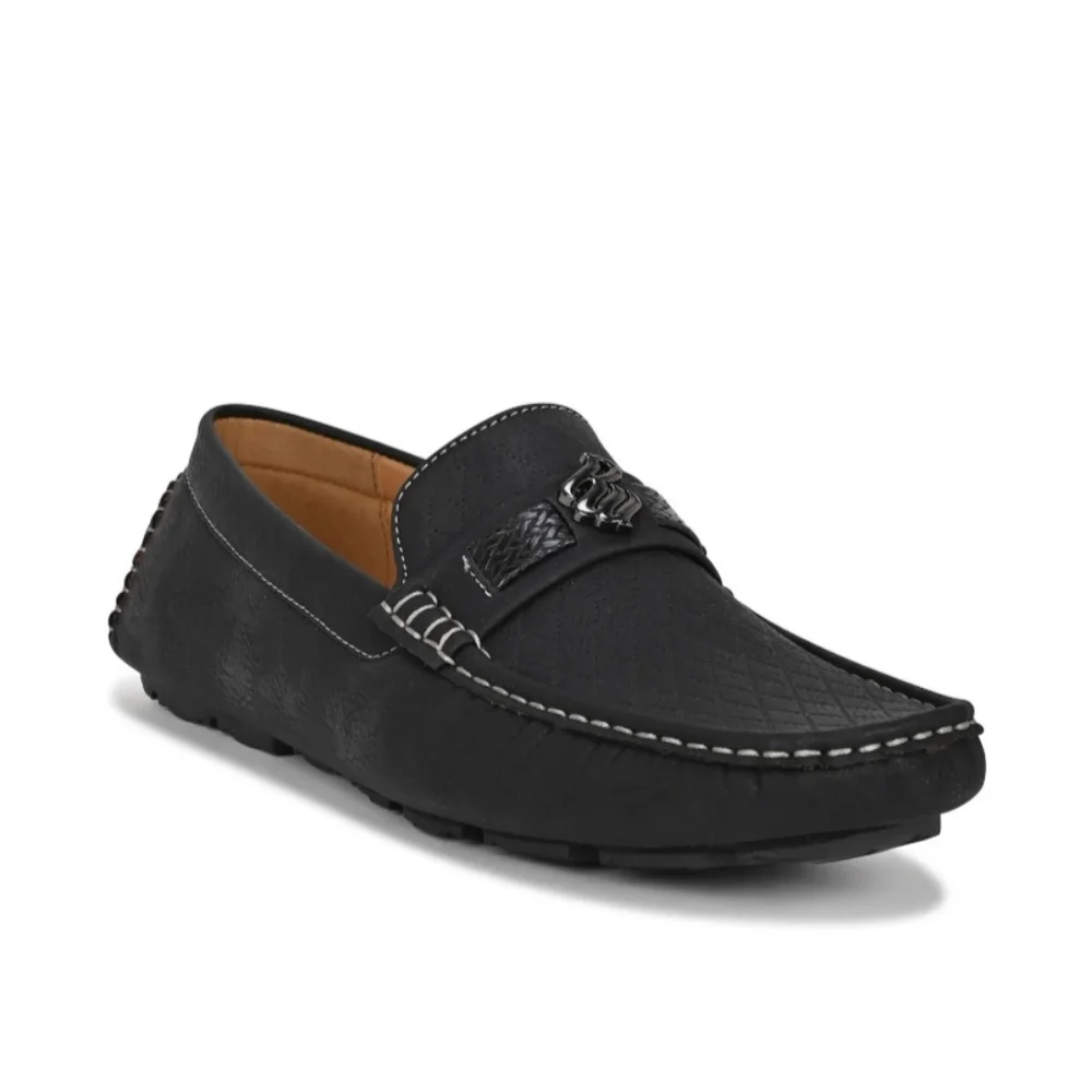 Rocawear Men's Laker Loafer Black Faux Leather Size 8.5 Retro Classy NWT
